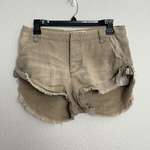 One Teaspoon Raw Cut Shorts Sailors Relaxed Fit